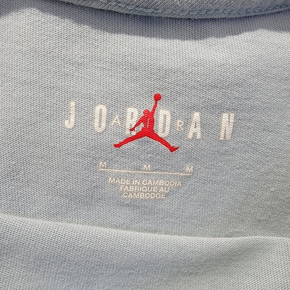 Air Jordan The Cradle Colorful Graphic T-Shirt Light Blue Unisex Size M - Picture 5 of 8